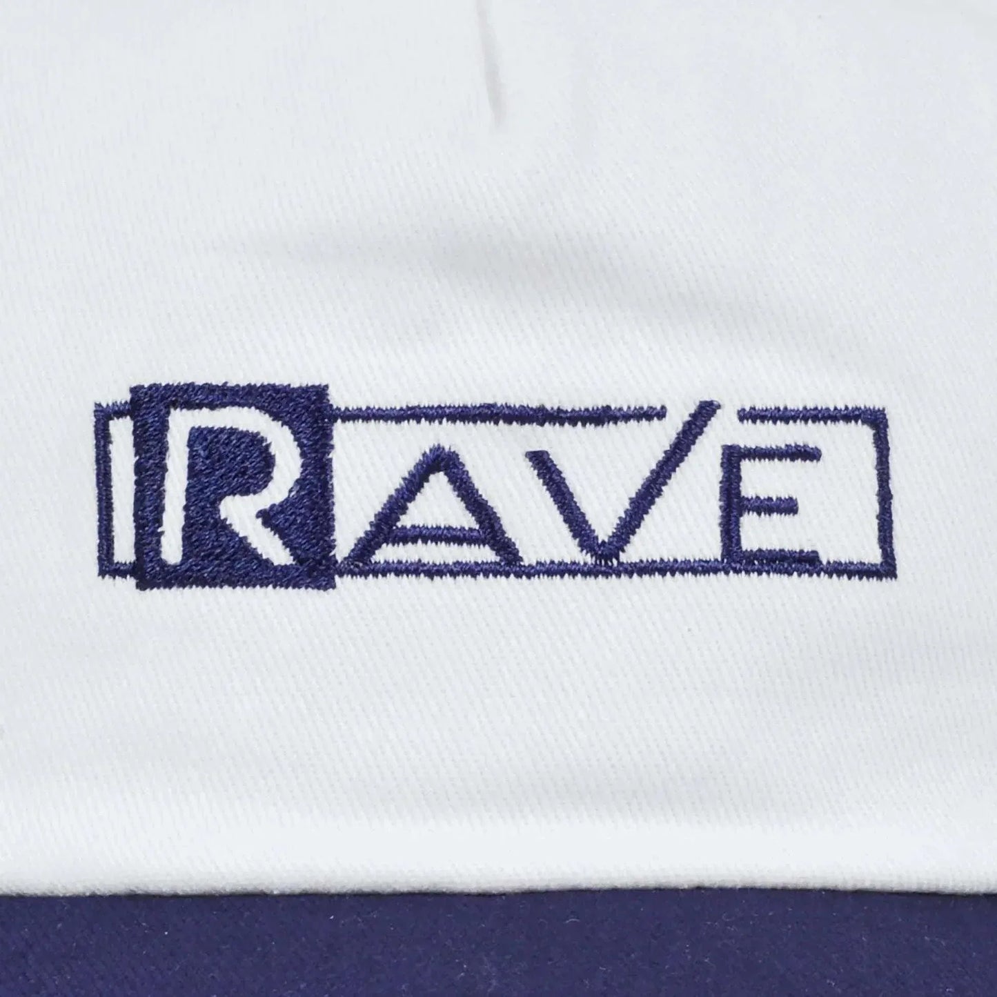 Rave Skateboards Cap - RAVE GROUPE (White & Navy) - Second Floor Stuff