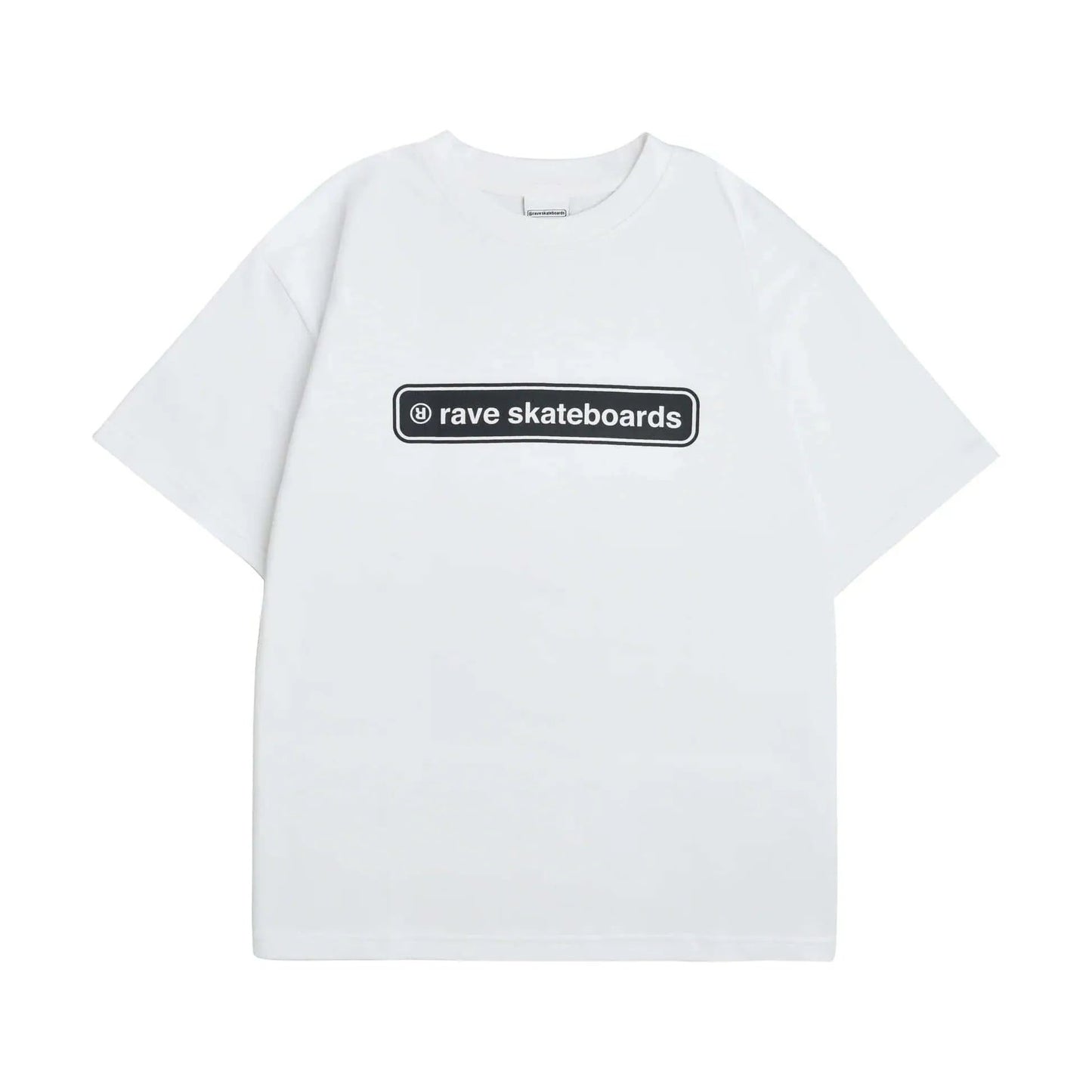 Rave Skateboards T-Shirt - CORE LOGO (White)-T-Shirt-Second Floor Stuff-Second Floor Stuff