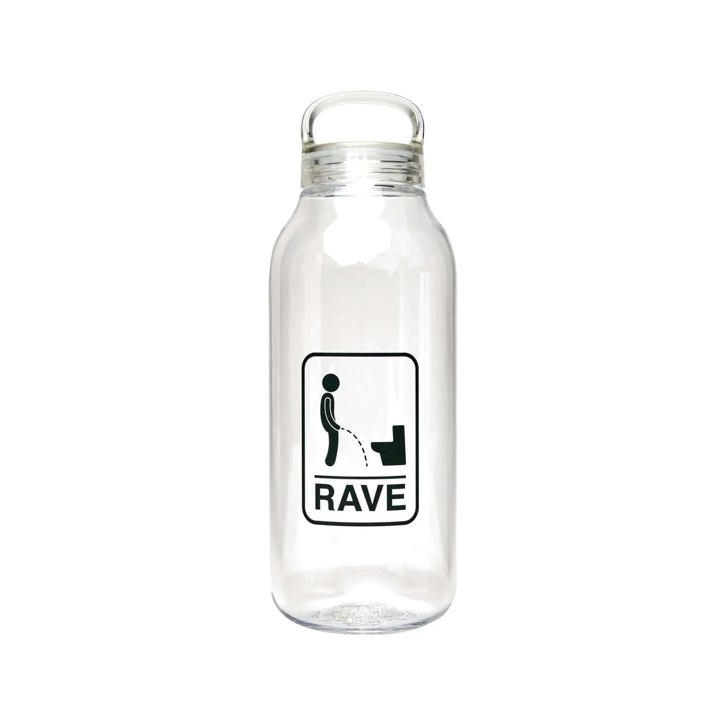 Rave Skateboards Water Bottle - NO LEAK KINTO (Clear)-Goods-Second Floor Stuff-Second Floor Stuff