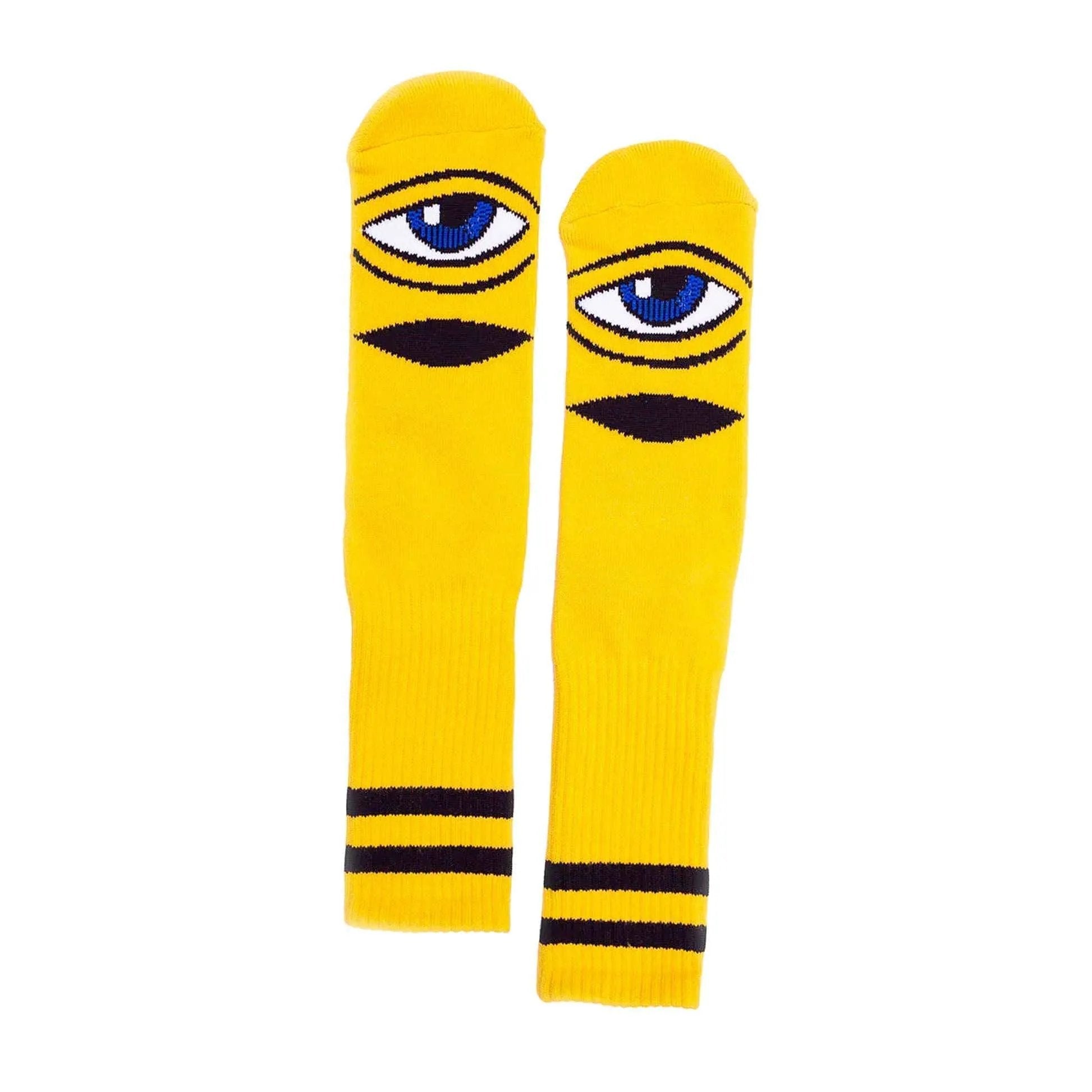 Toy Machine Socks - Sect Eye (Yellow)-Socks-Second Floor Stuff-Second Floor Stuff