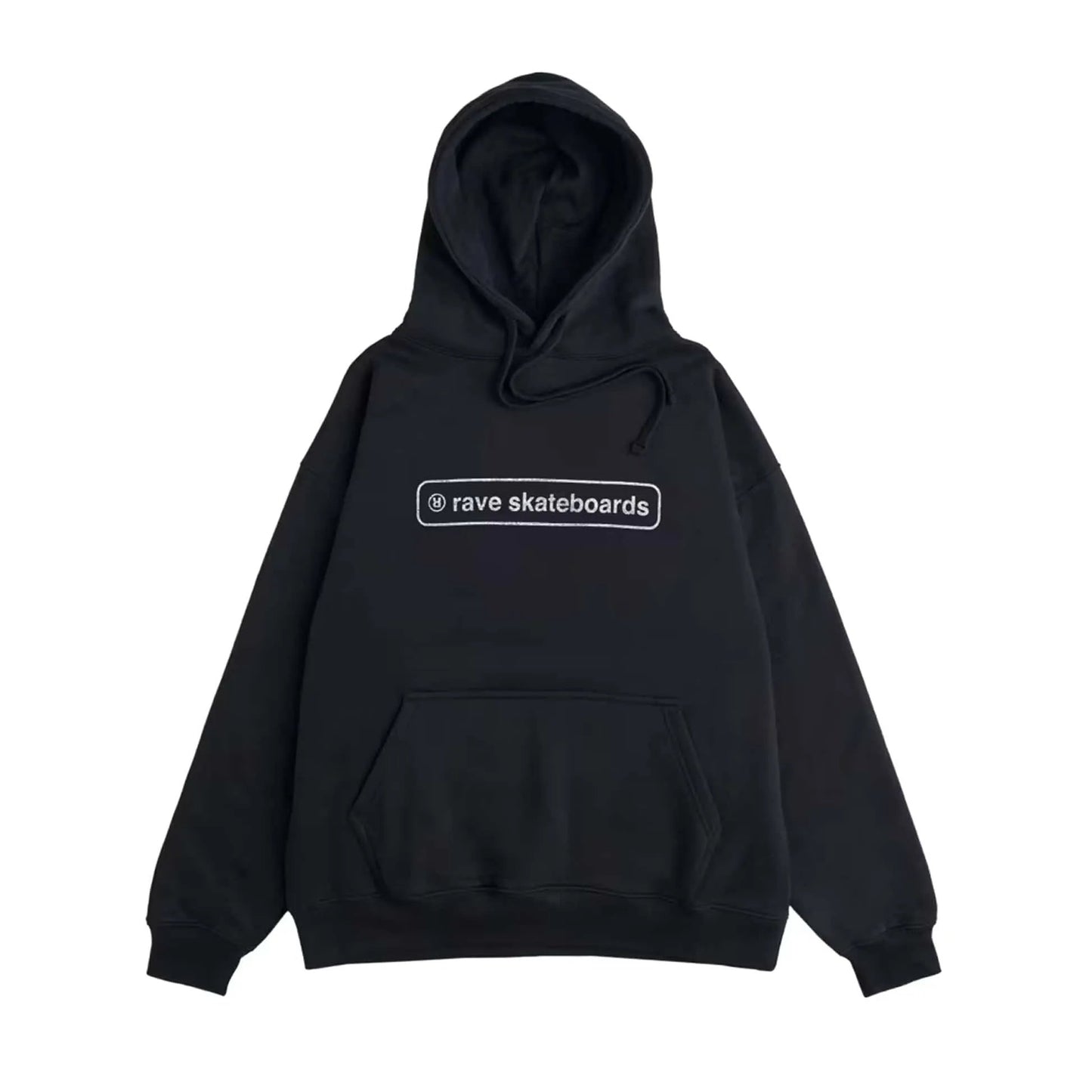 Rave Skateboards Hoodie - CORE LOGO (Black) - Second Floor Stuff