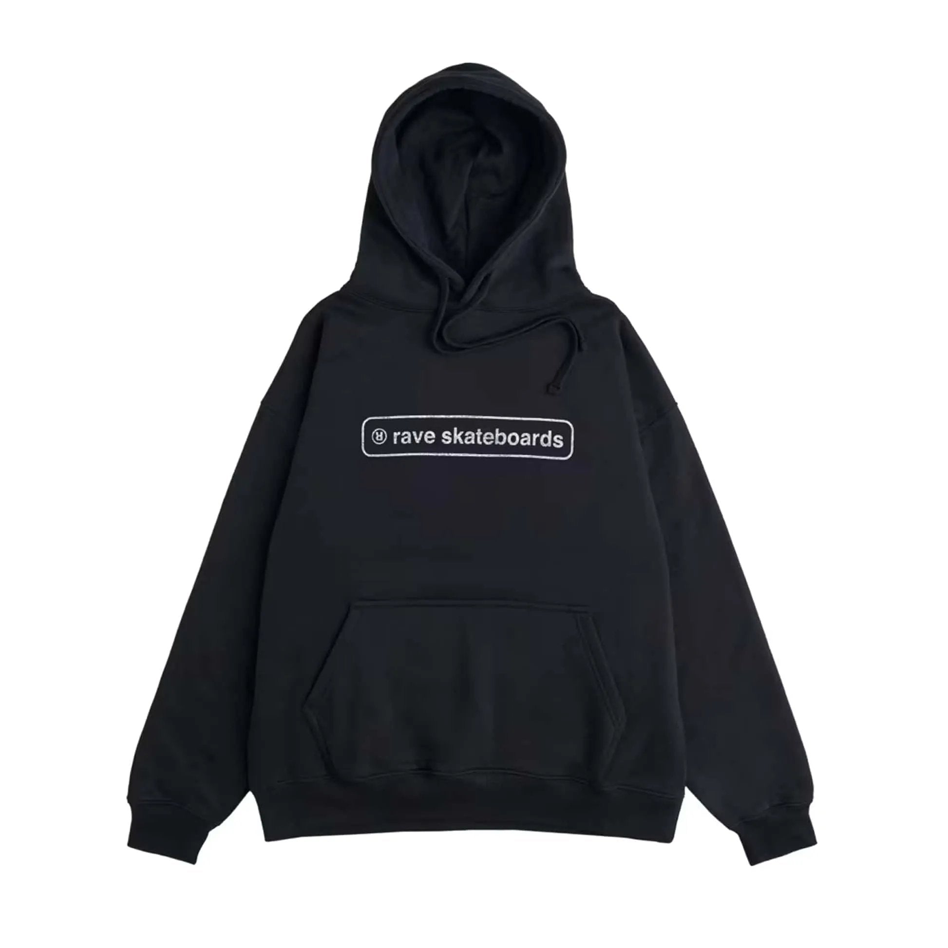 Rave Skateboards Hoodie - CORE LOGO (Black) - Second Floor Stuff