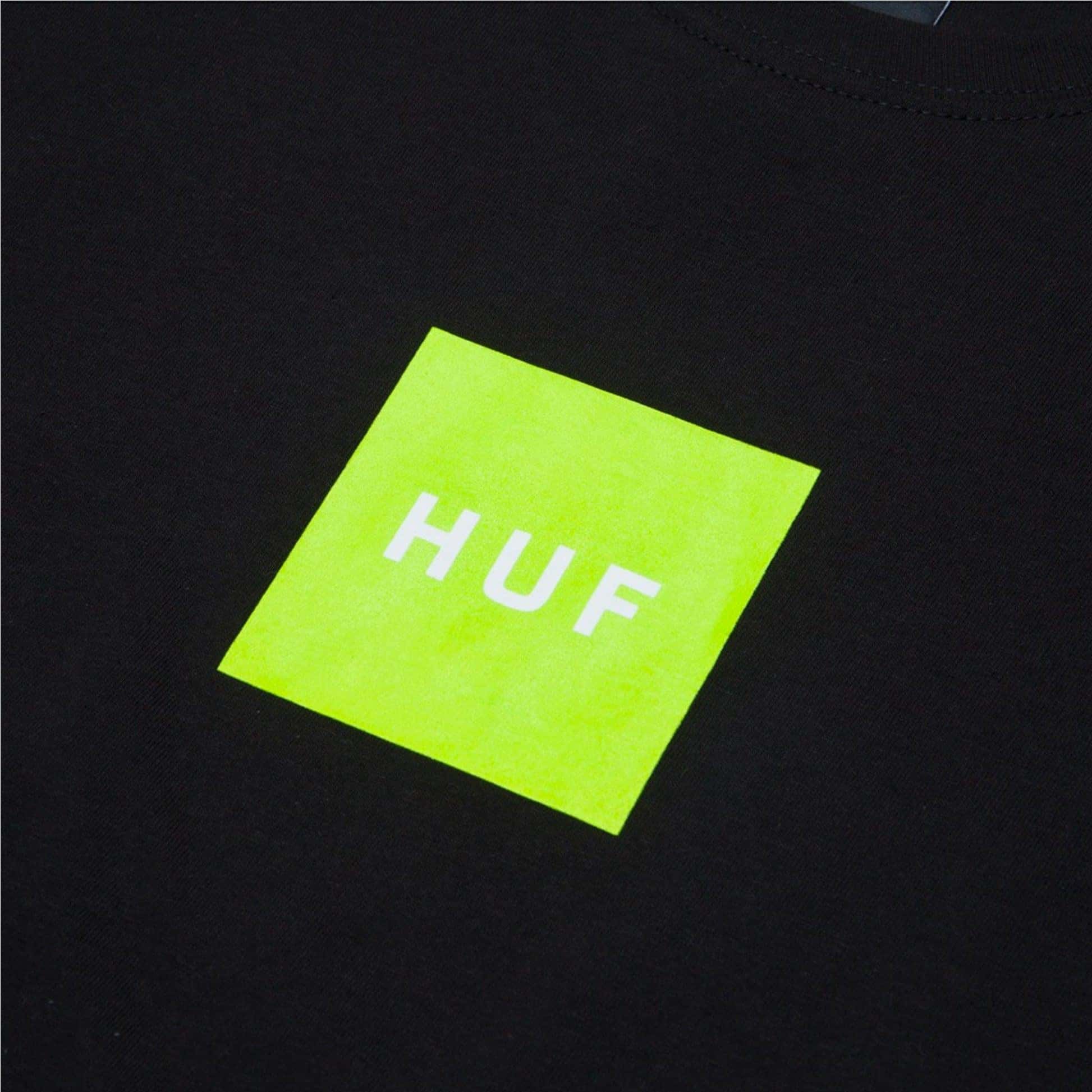 HUF T-Shirt - Essentials Box Logo (Black)-T-Shirt-Second Floor Stuff-Second Floor Stuff