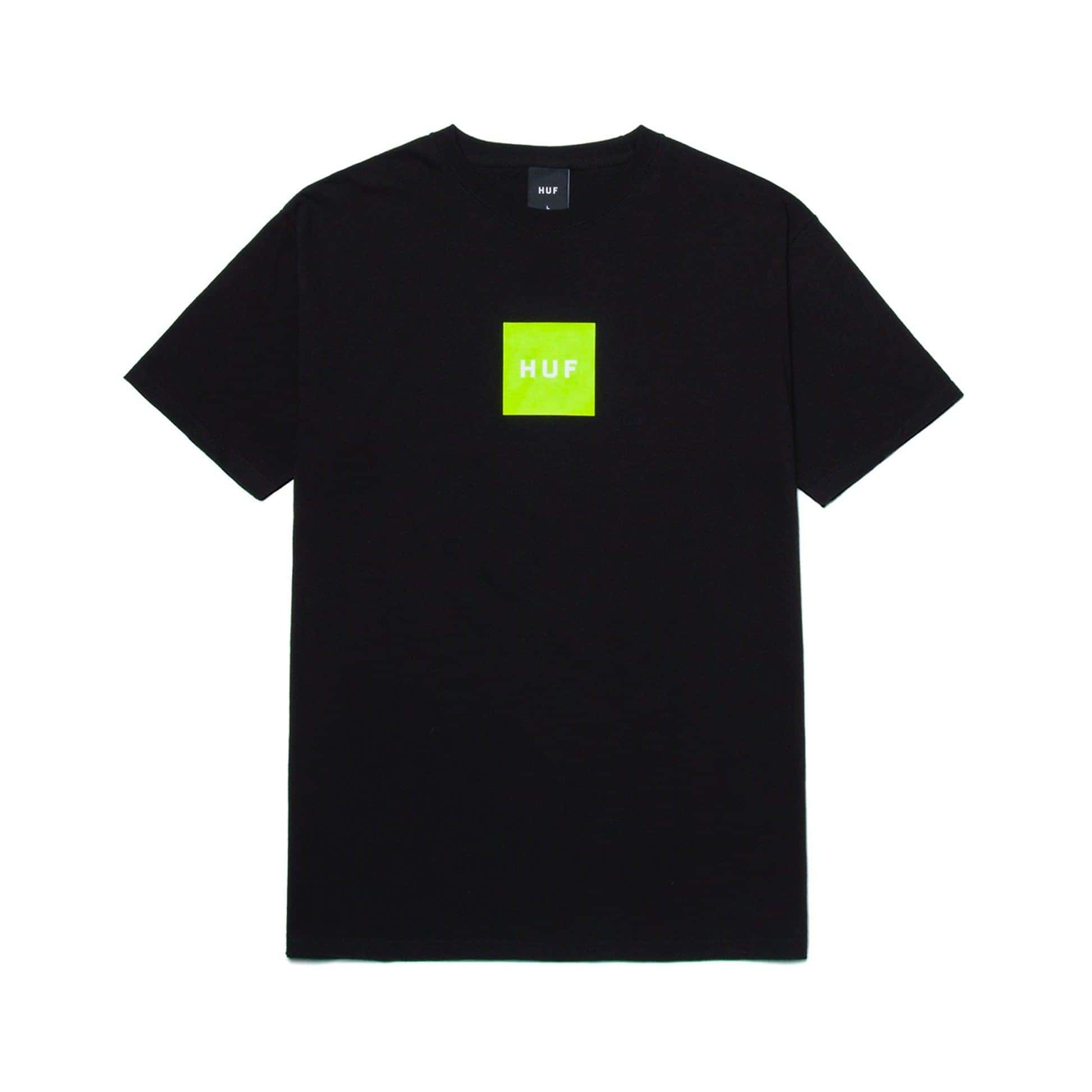 HUF T-Shirt - Essentials Box Logo (Black)-T-Shirt-Second Floor Stuff-Second Floor Stuff