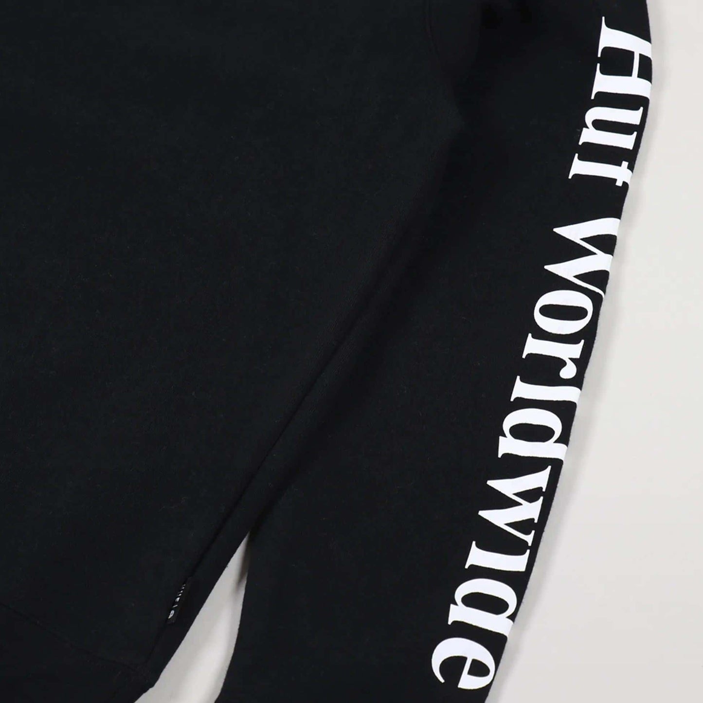 HUF T-Shirt - Essentials Domestic Longsleeve (Black)-T-Shirt-Second Floor Stuff-Second Floor Stuff