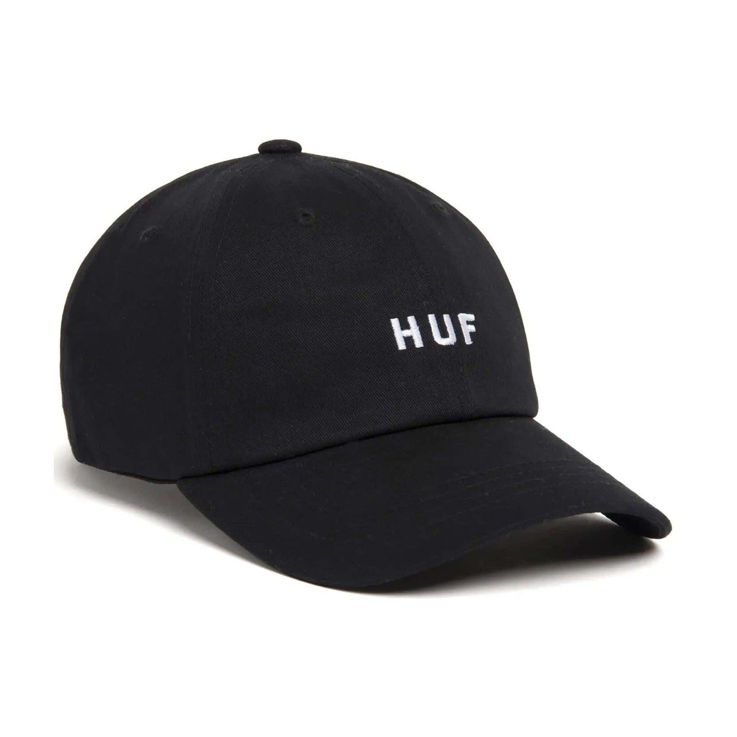 HUF Cap - Essentials OG Logo CV 6 Panel (Black)-Caps-Second Floor Stuff-Second Floor Stuff