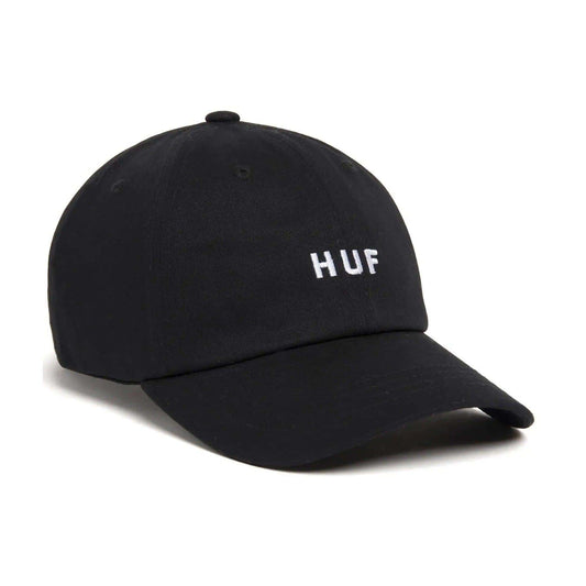 HUF Cap - Essentials OG Logo CV 6 Panel (Black)-Caps-Second Floor Stuff-Second Floor Stuff