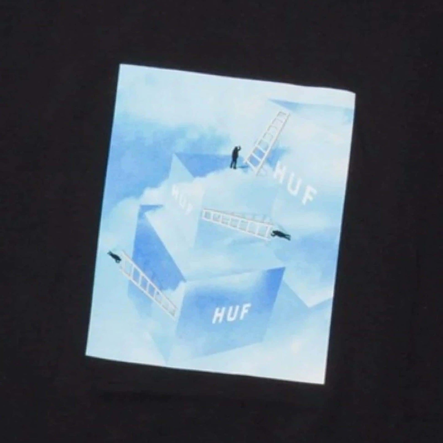 HUF T-Shirt - Clouded T-Shirt (Black)-T-Shirt-Second Floor Stuff-Second Floor Stuff