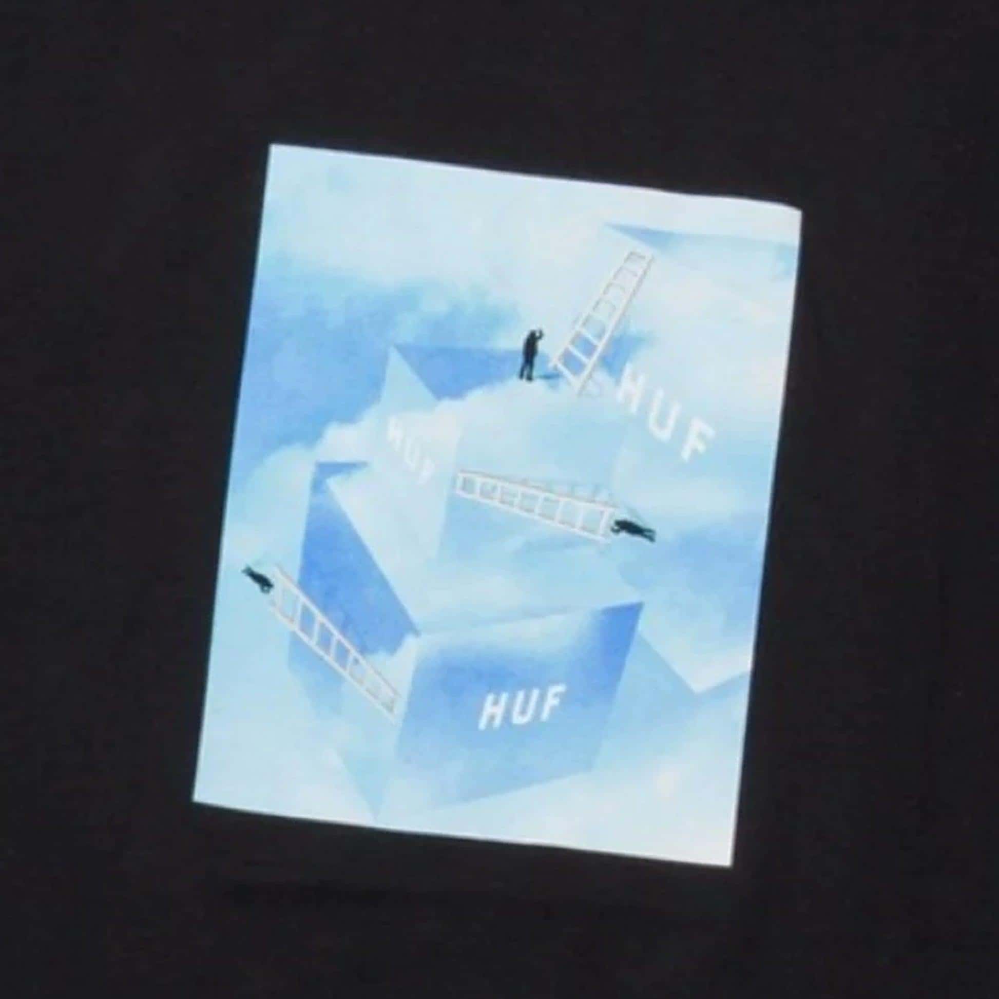 HUF T-Shirt - Clouded T-Shirt (Black)-T-Shirt-Second Floor Stuff-Second Floor Stuff