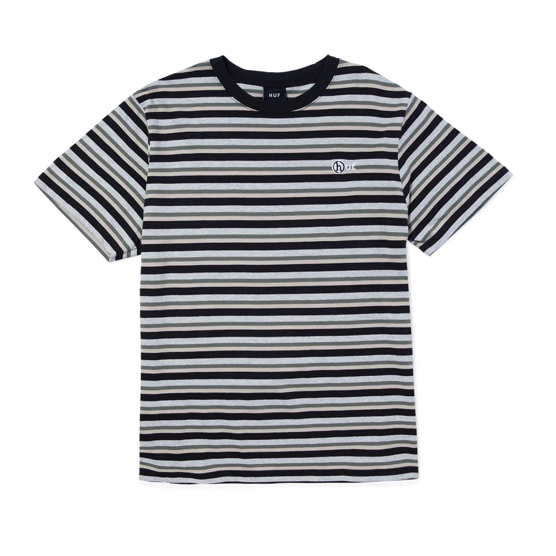 HUF T-Shirt - Webster Stripe Knit Top (Cream)-T-Shirt-Second Floor Stuff-Second Floor Stuff