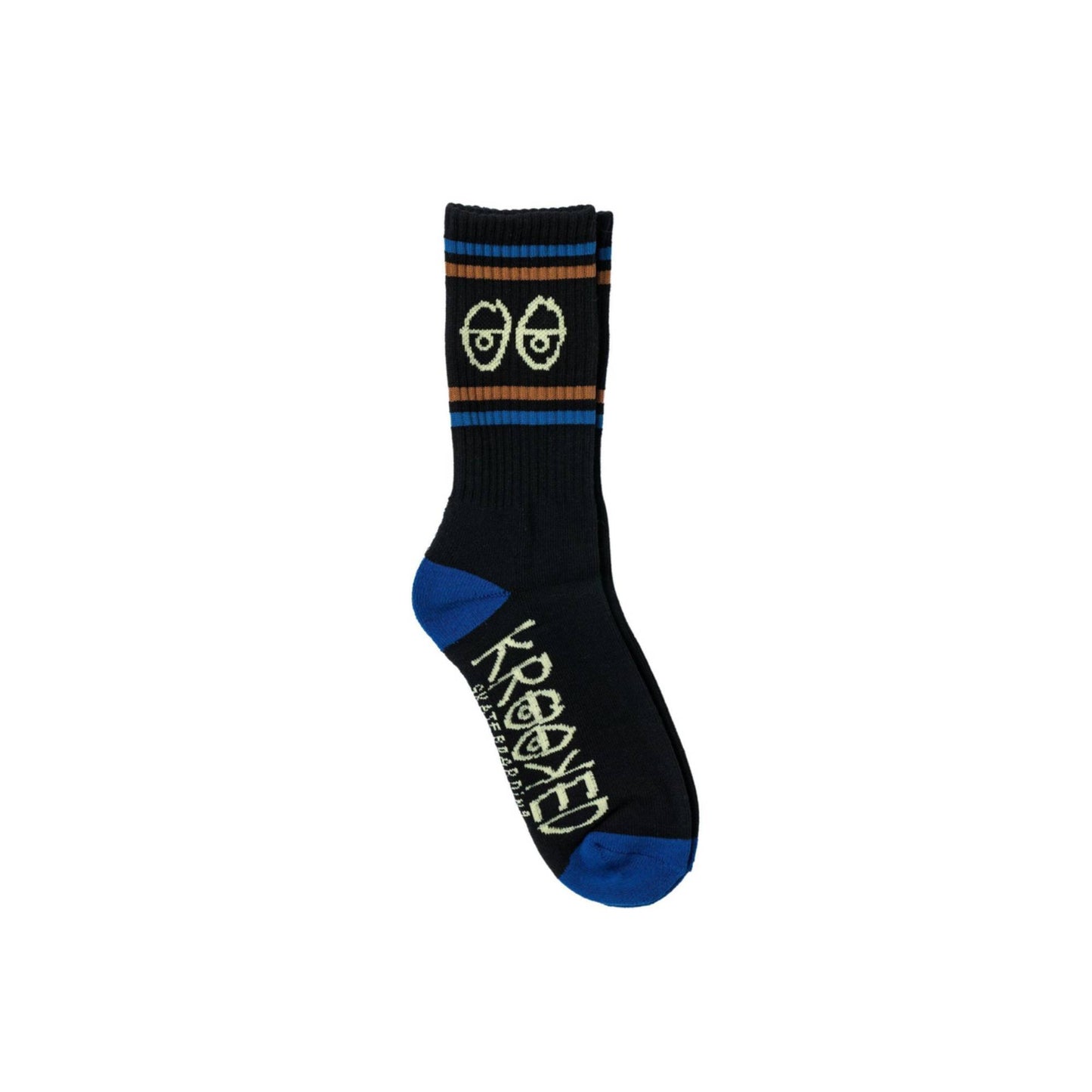 Krooked Socks - Eyes (Black/Blue/Brown) - Second Floor Stuff