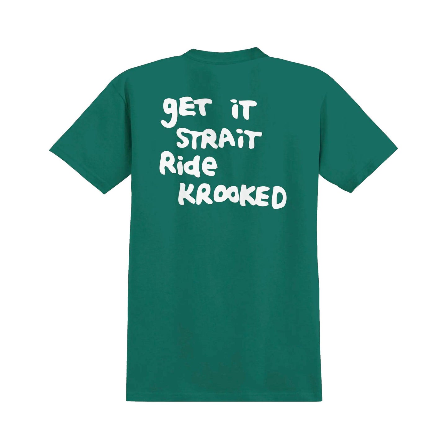 Krooked T-Shirt - Strait Eyes (Green) - Second Floor Stuff