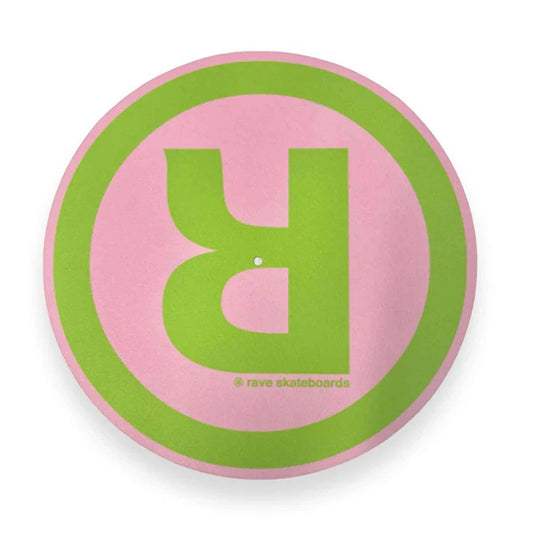 Rave Skateboards - Slipmat LOGO (Pink/Lime)-Slipmat-Second Floor Stuff-Second Floor Stuff