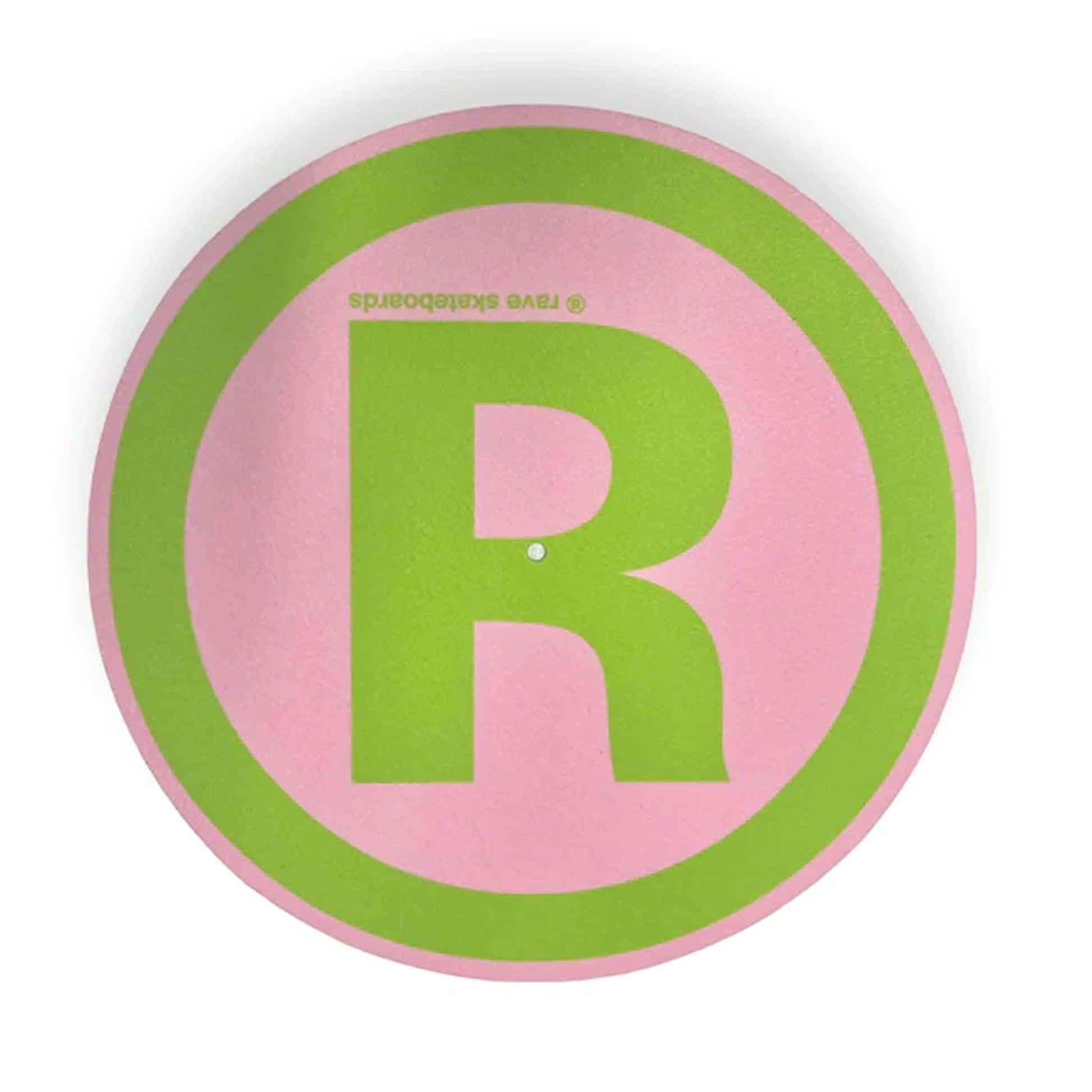 Rave Skateboards - Slipmat LOGO (Pink/Lime)-Slipmat-Second Floor Stuff-Second Floor Stuff