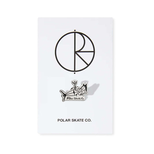 Polar Skate Co Pin - Devil Woman (Silver / Black) - Second Floor Stuff
