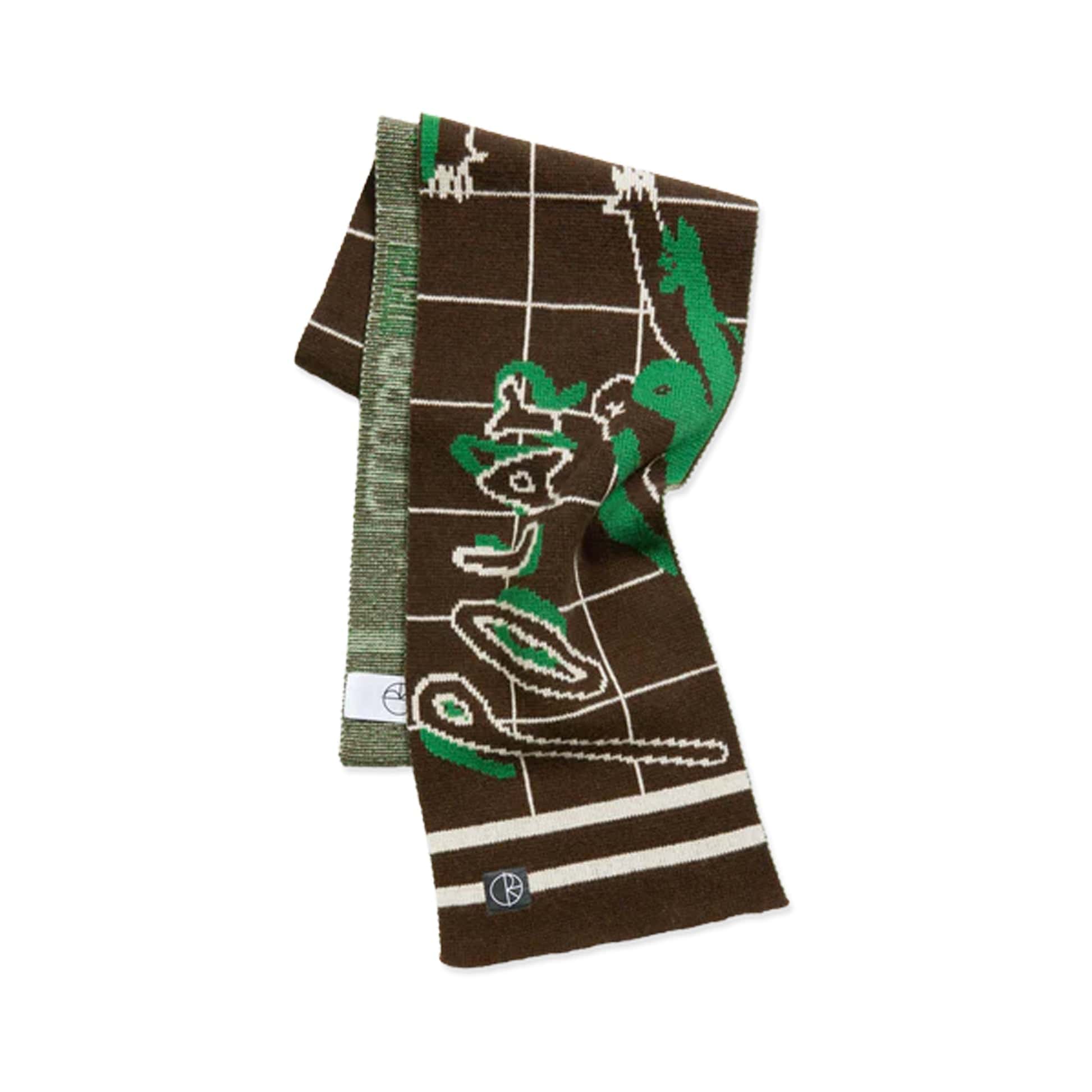 Polar Skate Co Scarf - Team Scarf | Clubb Inc (Brown) - Second Floor Stuff