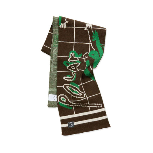 Polar Skate Co Scarf - Team Scarf | Clubb Inc (Brown) - Second Floor Stuff