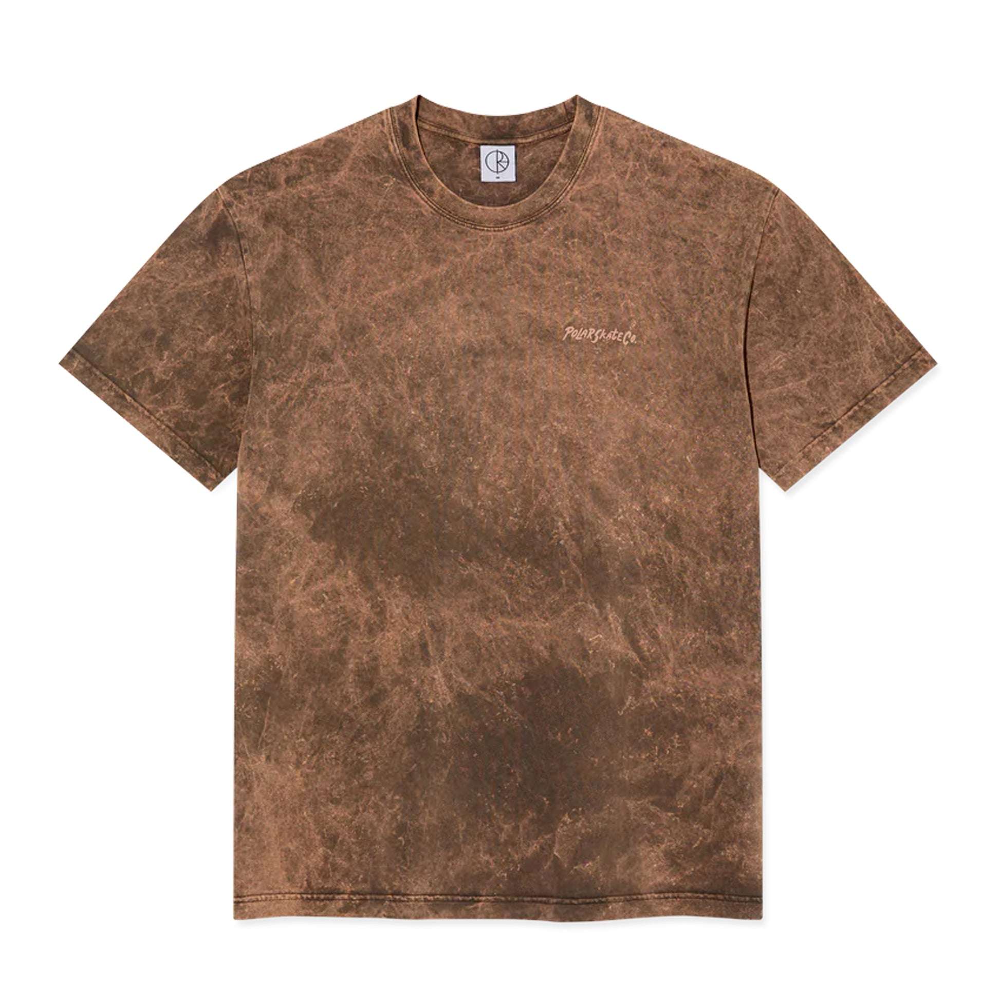 Polar Skate Co T-Shirt - Acid Tee | Surf Logo (Brown)