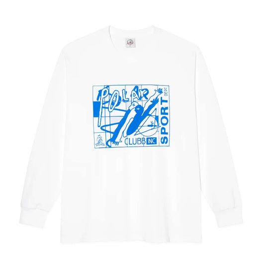 Polar Skate Co T-Shirt - Clubb Inc Longsleeve (White) - Second Floor Stuff