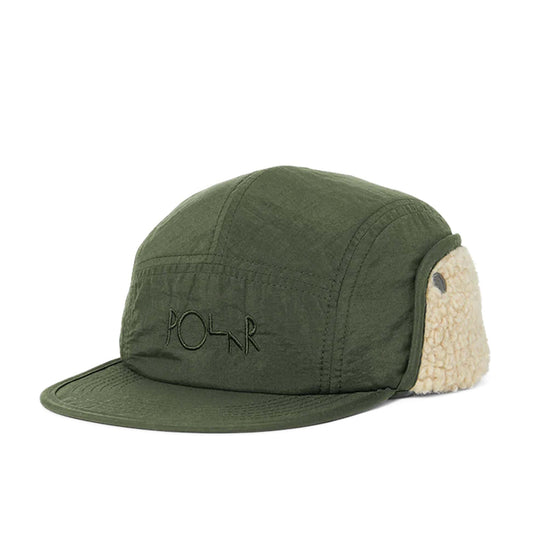 Polar Skate Co Cap - Vilde Flap Cap | Sherpa (Army Green) - Second Floor Stuff