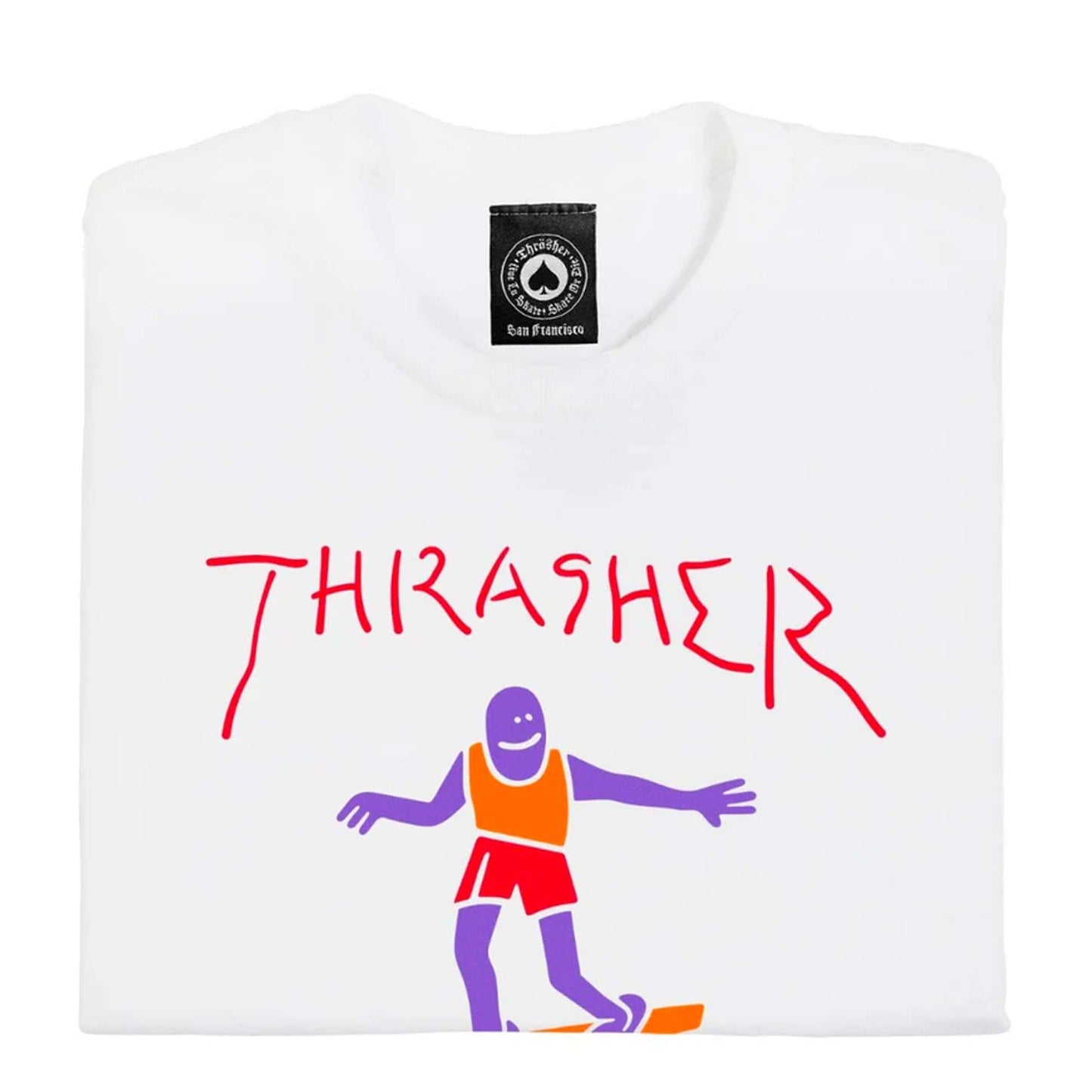Thrasher T-Shirt - Gonz Fill (White) - Second Floor Stuff