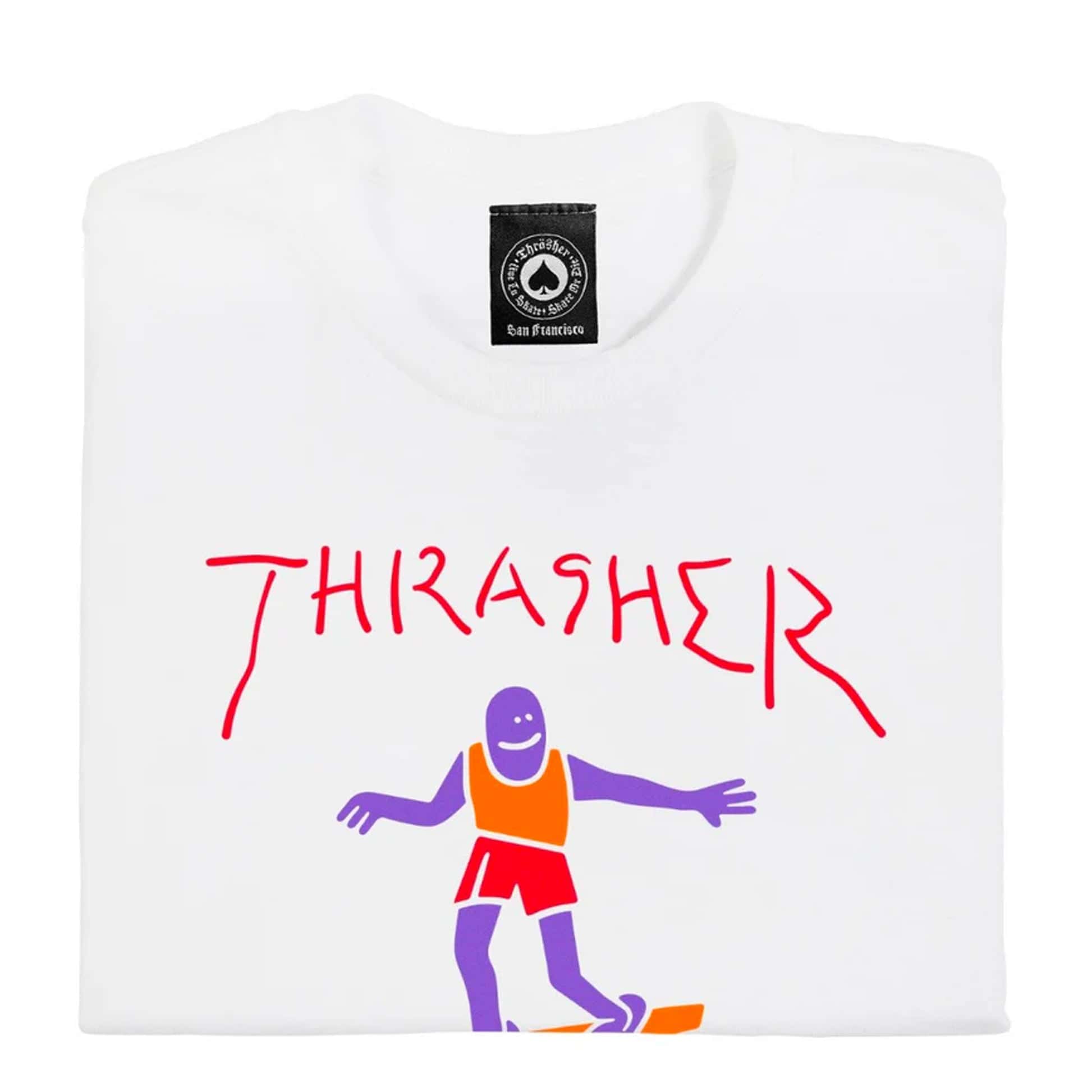 Thrasher T-Shirt - Gonz Fill (White) - Second Floor Stuff