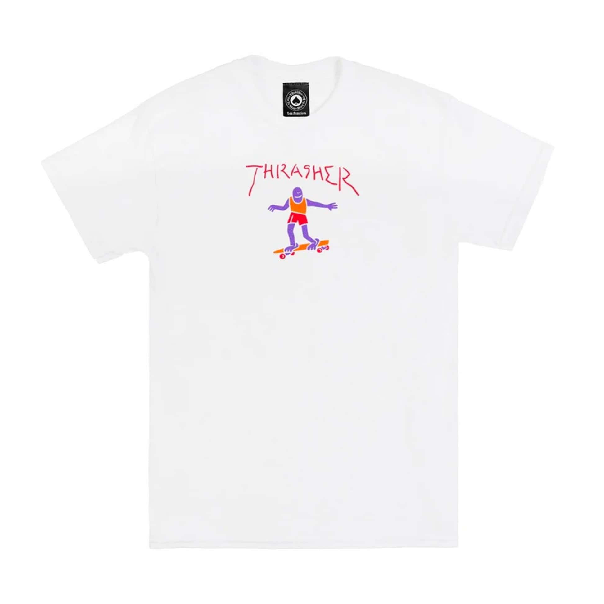 Thrasher T-Shirt - Gonz Fill (White) - Second Floor Stuff