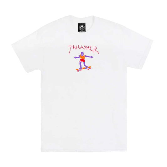 Thrasher T-Shirt - Gonz Fill (White) - Second Floor Stuff