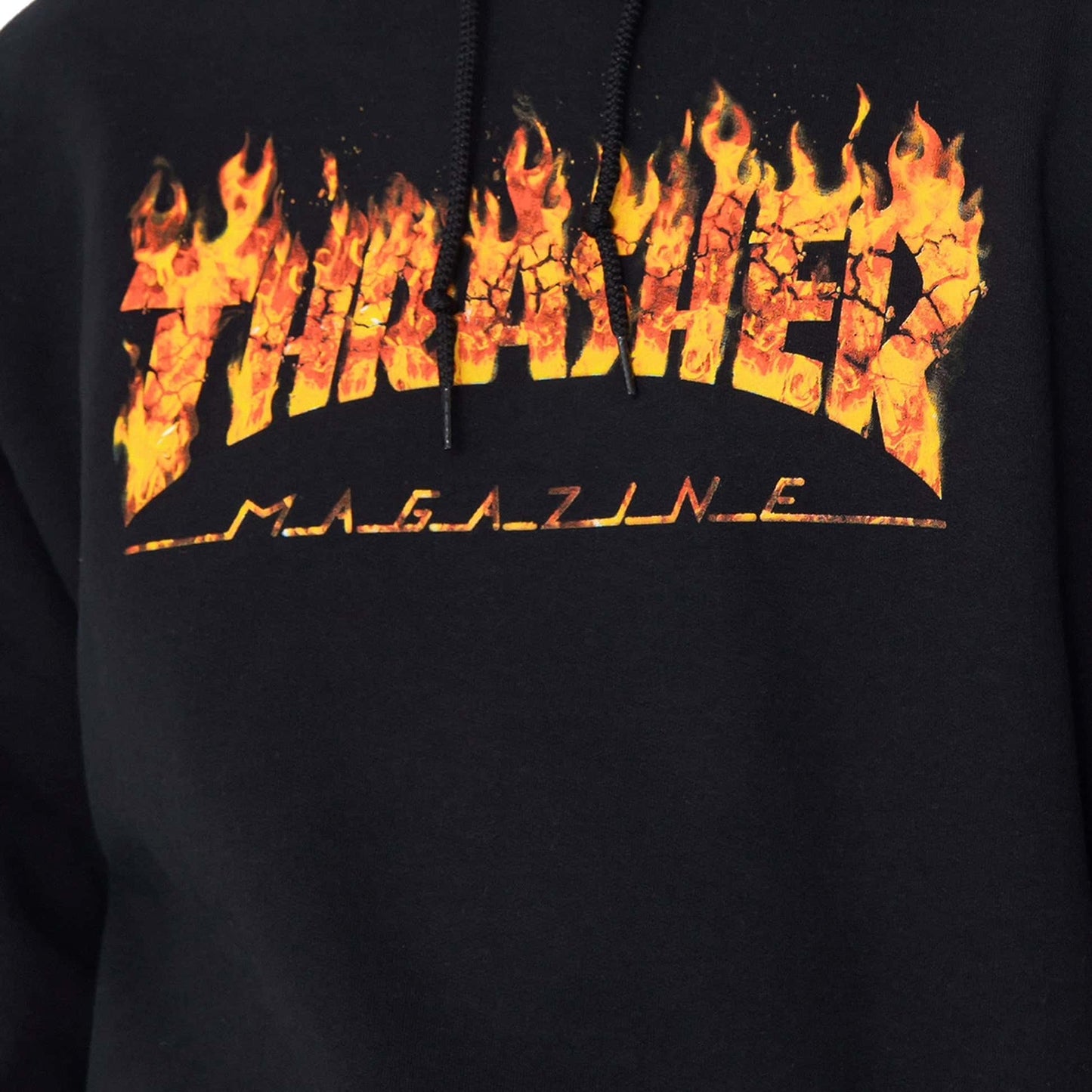 Thrasher Hoodie - Inferno Hooded Sweat (Black) - Second Floor Stuff