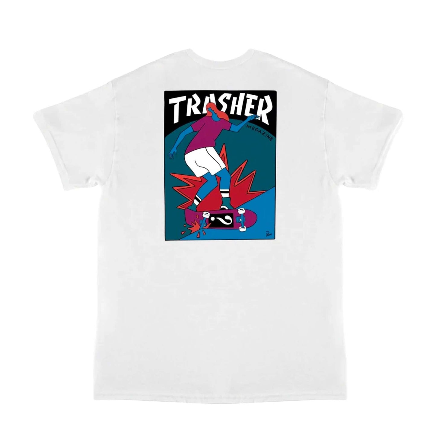 Thrasher x Parra T-Shirt - Hurricane (White) - Second Floor Stuff