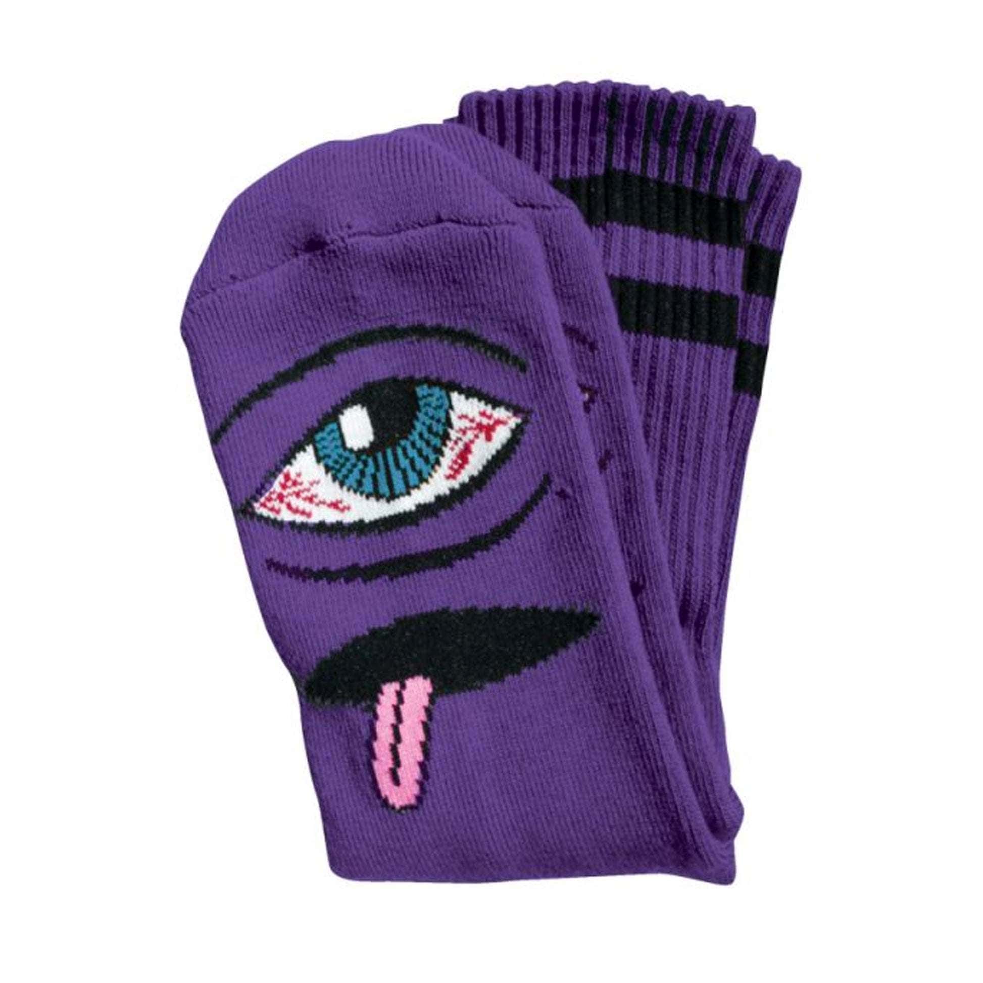 Toy Machine Socks - Bloodshot Eye (Purple)