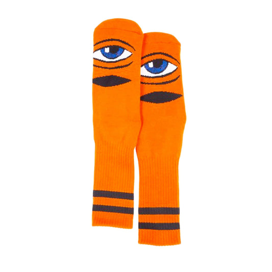 Toy Machine Socks - Sect Eye Heather (Orange) - Second Floor Stuff