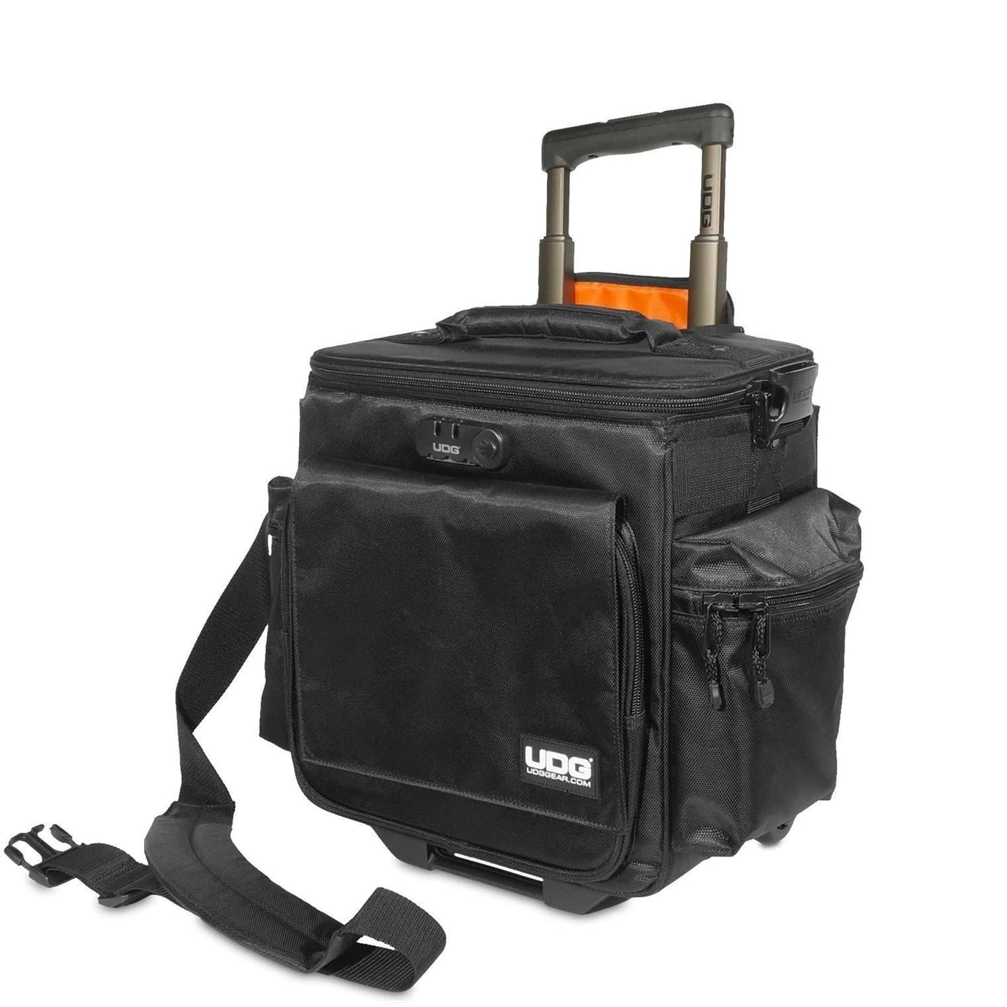 UDG Bag - Ultimate SlingBag Trolley Deluxe Black, Orange inside MK2 (Without CD wallet 24) - Second Floor Stuff