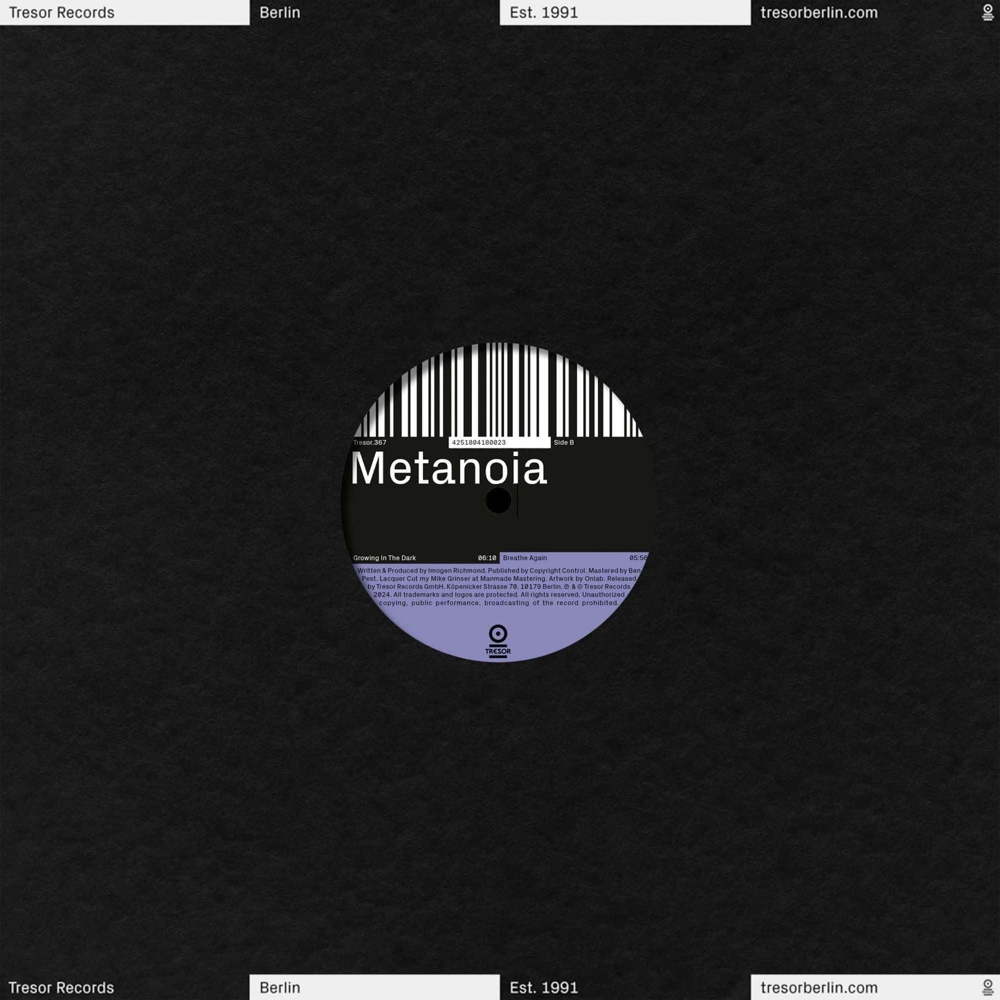 IMOGEN - Metanoia [TRESOR367] - Second Floor Stuff