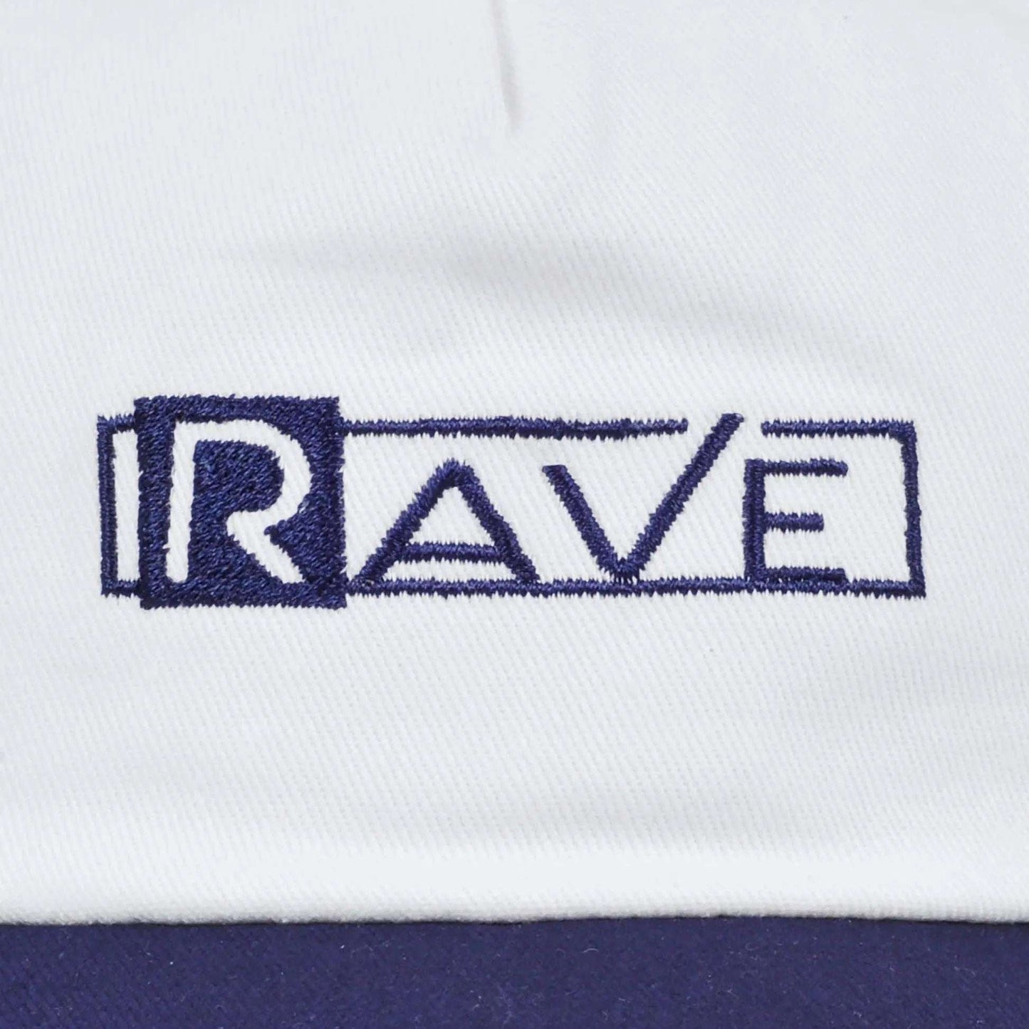 Rave Skateboards Cap - RAVE GROUPE (White & Navy)-Caps-Second Floor Stuff-Second Floor Stuff