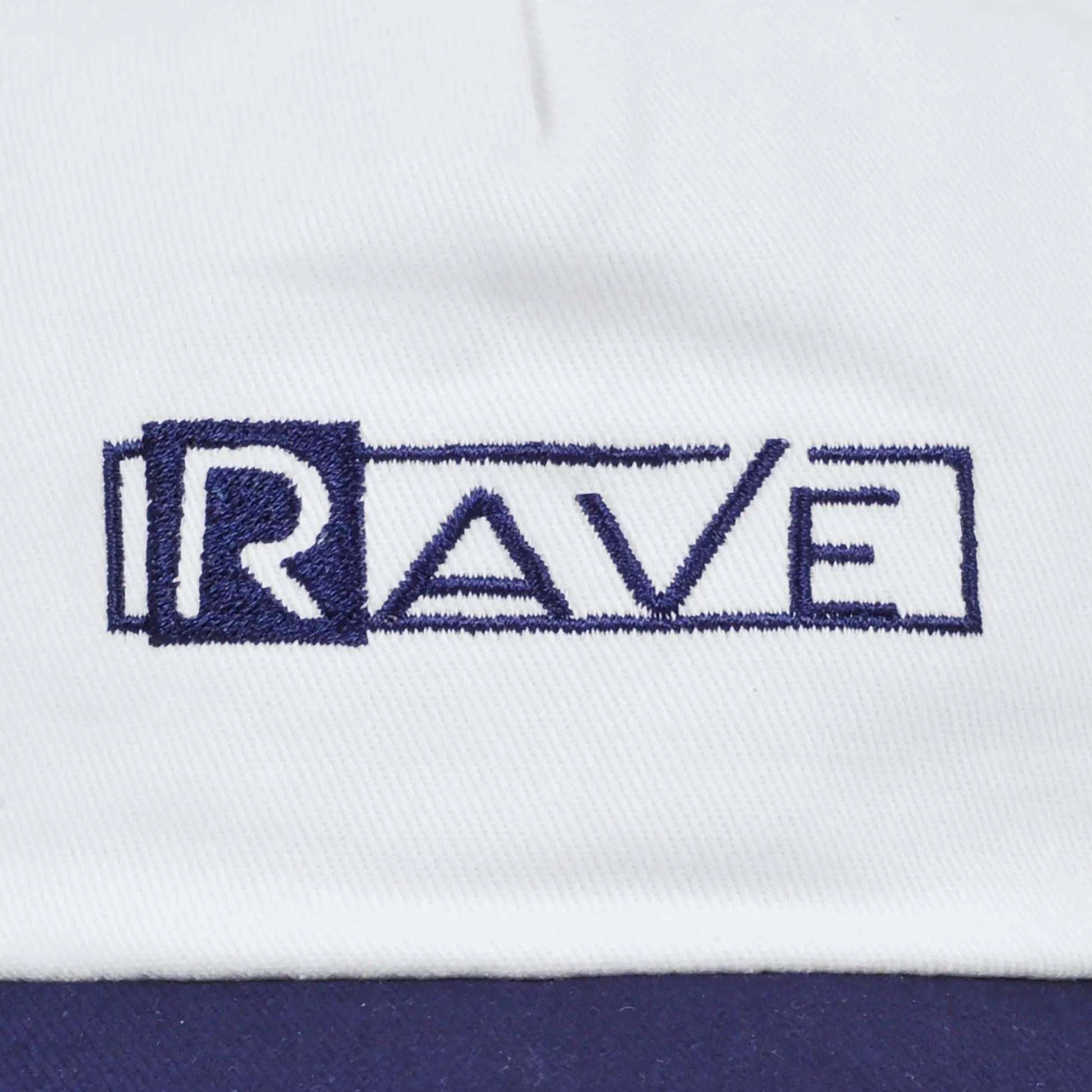 Rave Skateboards Cap - RAVE GROUPE (White & Navy)-Caps-Second Floor Stuff-Second Floor Stuff