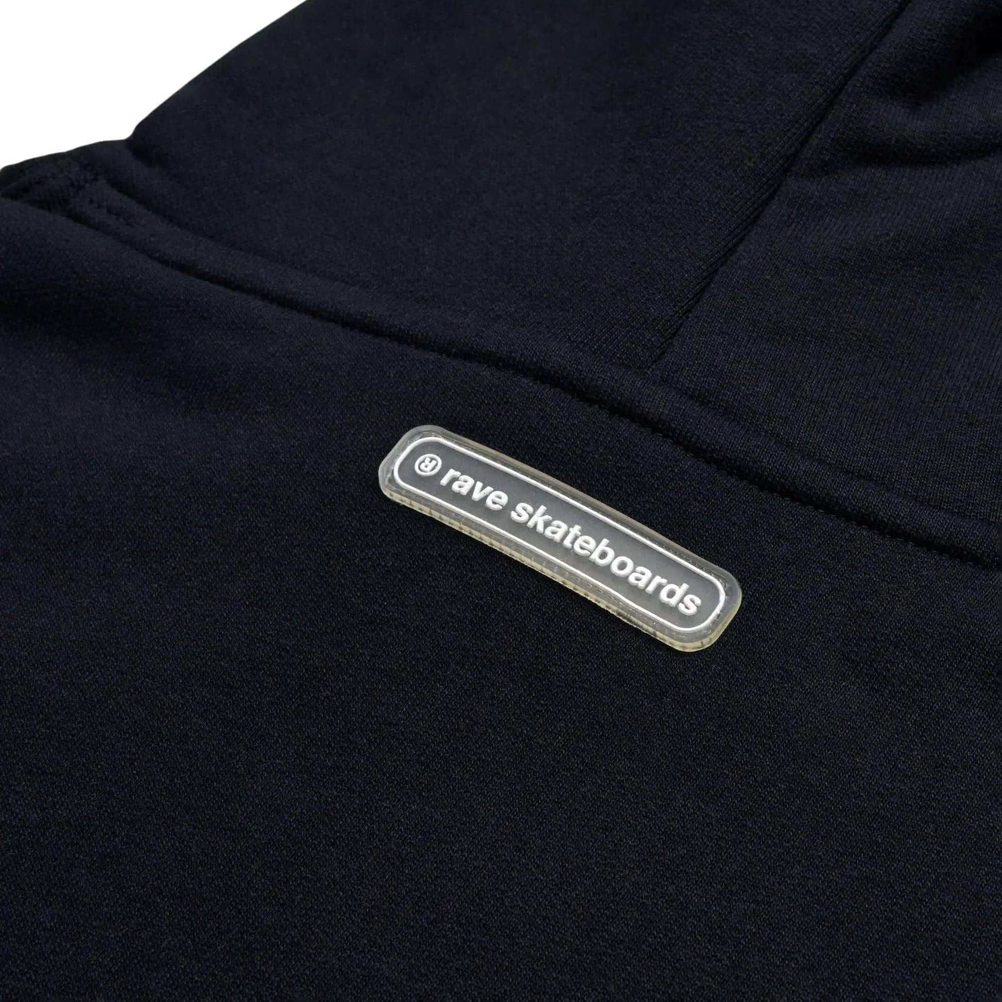 Rave Skateboards Hoodie - CORE LOGO (Black)-Hoodie-Second Floor Stuff-Second Floor Stuff