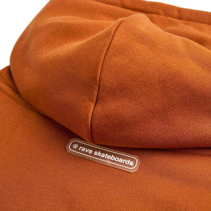 Rave Skateboards Hoodie - CORE LOGO (Brown)-Hoodie-Second Floor Stuff-Second Floor Stuff