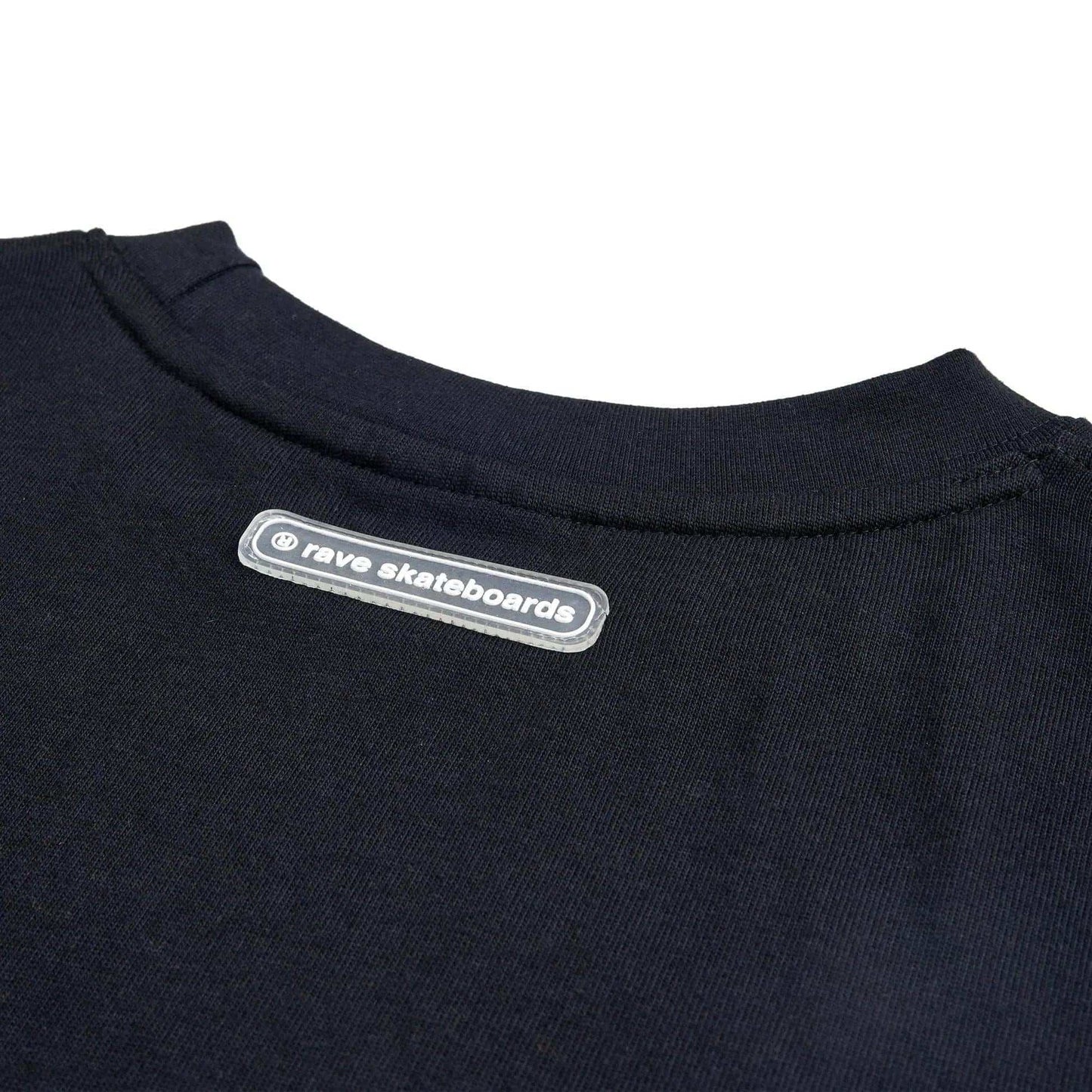 Rave Skateboards T-Shirt - CORE LOGO (Black)-T-Shirt-Second Floor Stuff-Second Floor Stuff