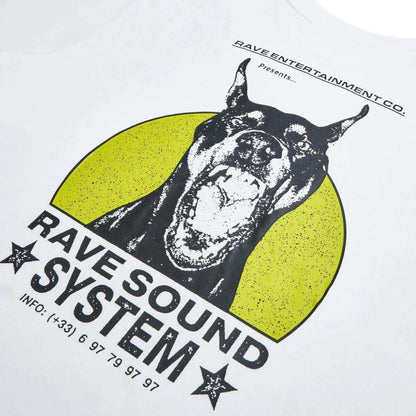 Rave Skateboards T-Shirt - RSS (White)-T-Shirt-Second Floor Stuff-Second Floor Stuff