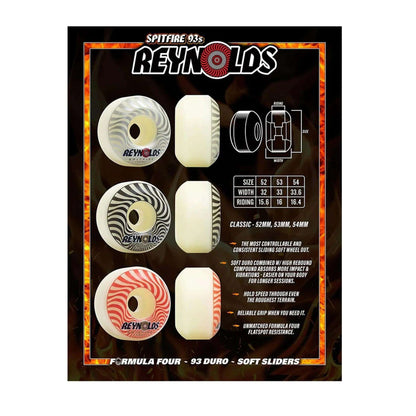 Spitfire Wheels - Formula Four 93 Reynolds Classic 52mm (Natural)-Wheel Skateboarding-Second Floor Stuff-Second Floor Stuff