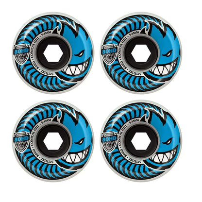 Spitfire Wheels - Charger Conical 80HD 54mm (Clear/Blue)-Wheel Skateboarding-Second Floor Stuff-Second Floor Stuff