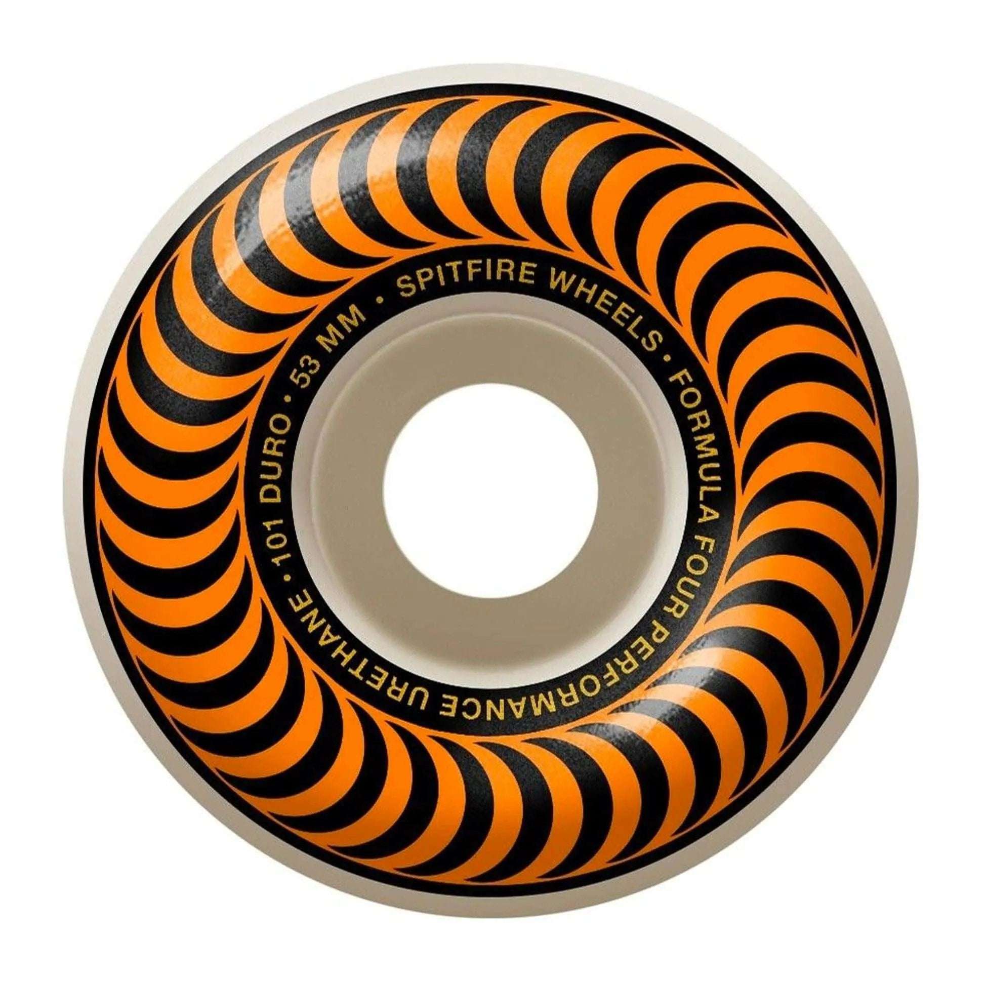 Spitfire Wheels - Formula Four Classic 101A 53mm (Orange/Natural)-Wheel Skateboarding-Second Floor Stuff-Second Floor Stuff