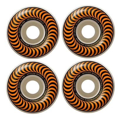 Spitfire Wheels - Formula Four Classic 101A 53mm (Orange/Natural)-Wheel Skateboarding-Second Floor Stuff-Second Floor Stuff
