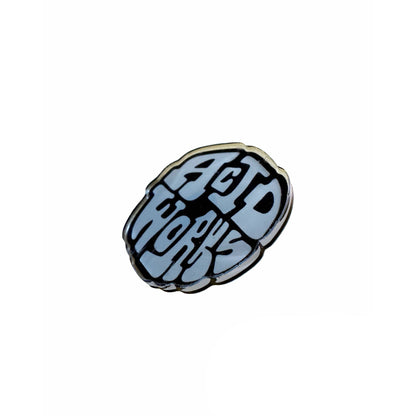 Acid Works Pin Logo Pin Light Blue