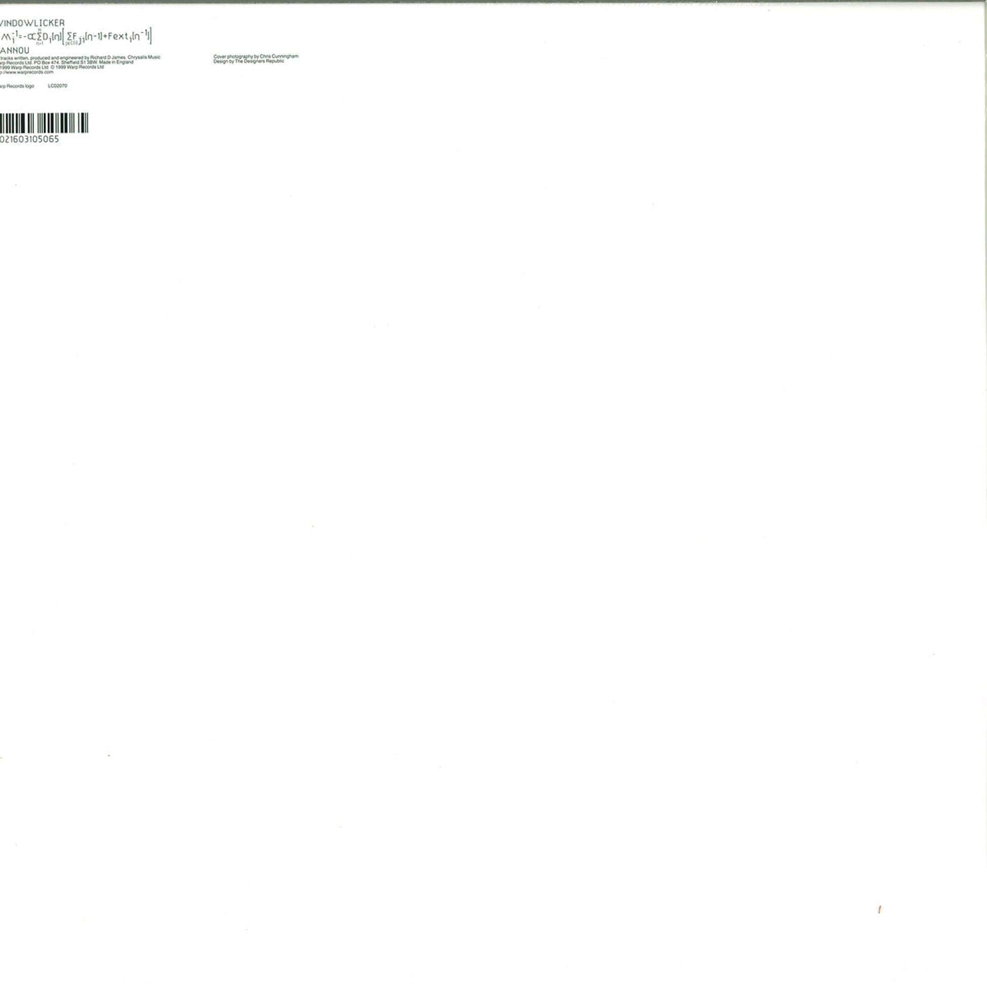Aphex Twin - Windowlicker [WAP105]-Second Floor Stuff