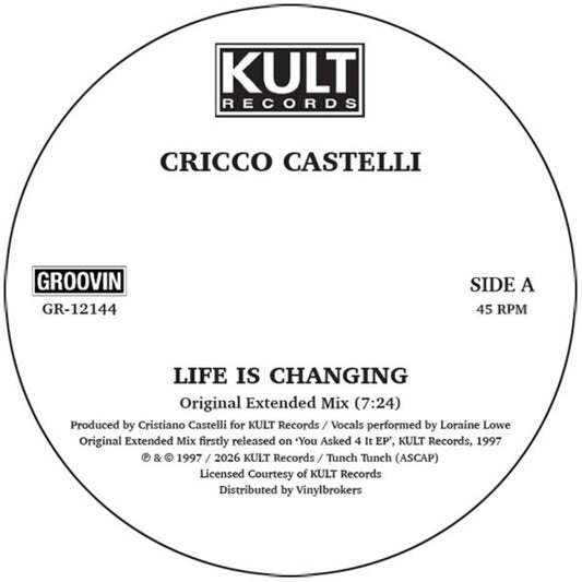 Cricco Castelli - Life Is Changing [GR-12144] - Second Floor Stuff