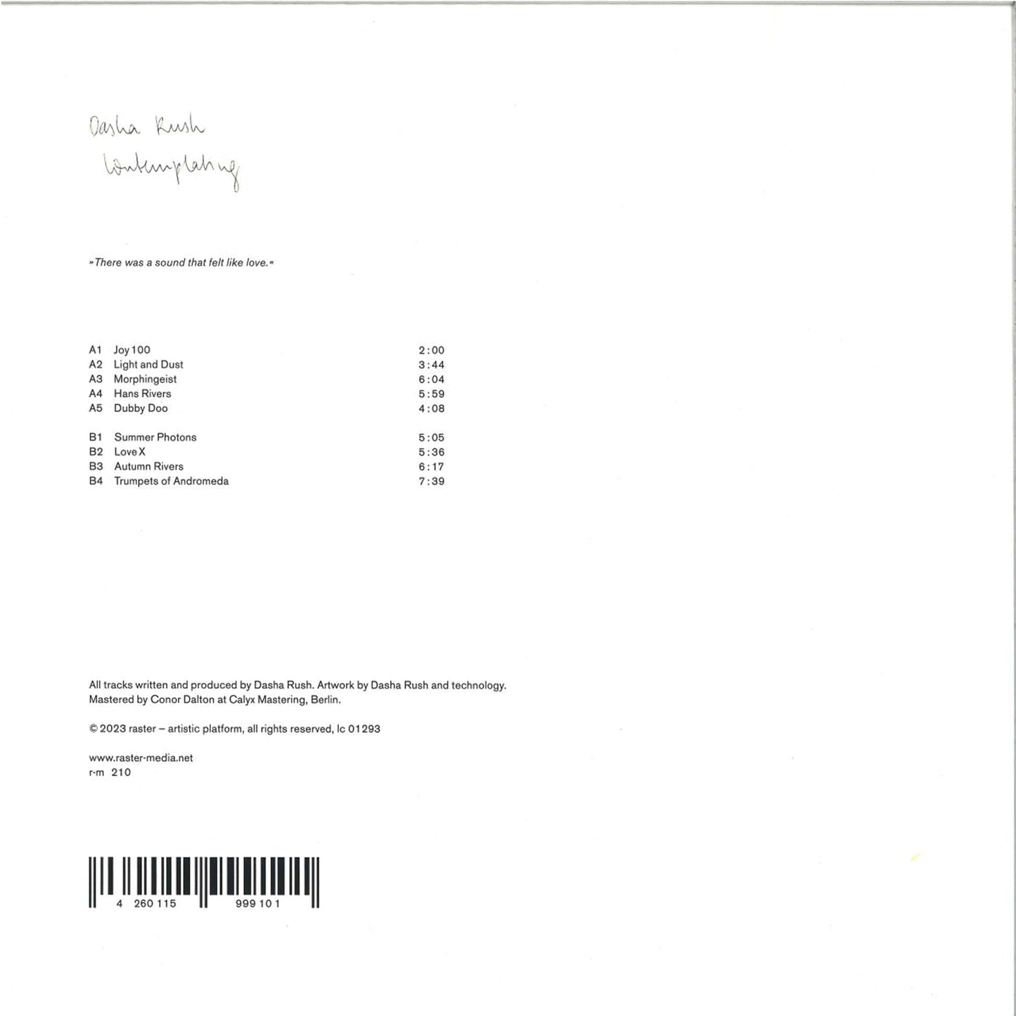 Dasha Rush - Contemplating LP [R-M210-2]-Second Floor Stuff