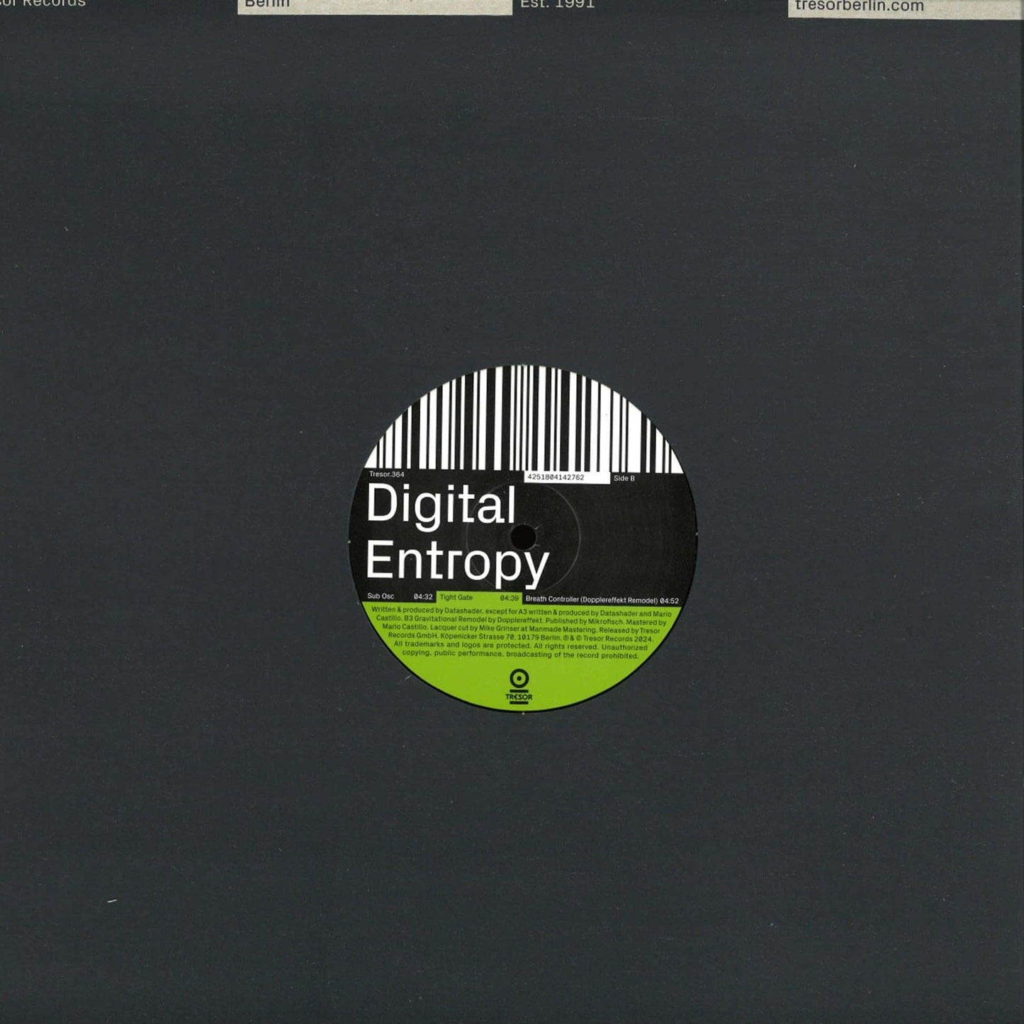 Datashader - Digital Entropy [TRESOR364]-Second Floor Stuff