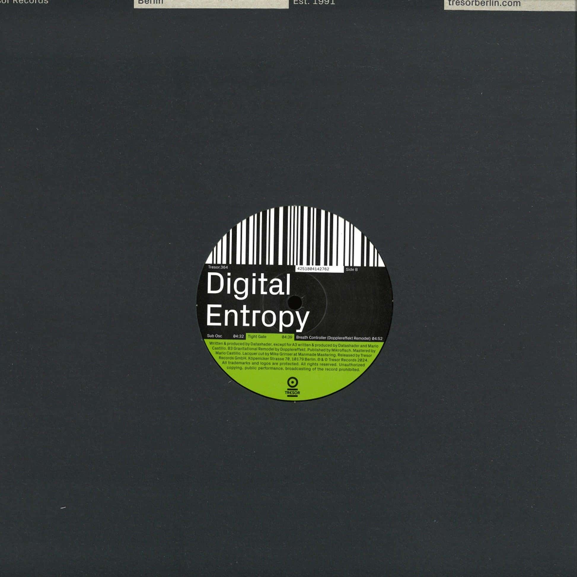Datashader - Digital Entropy [TRESOR364]-Second Floor Stuff